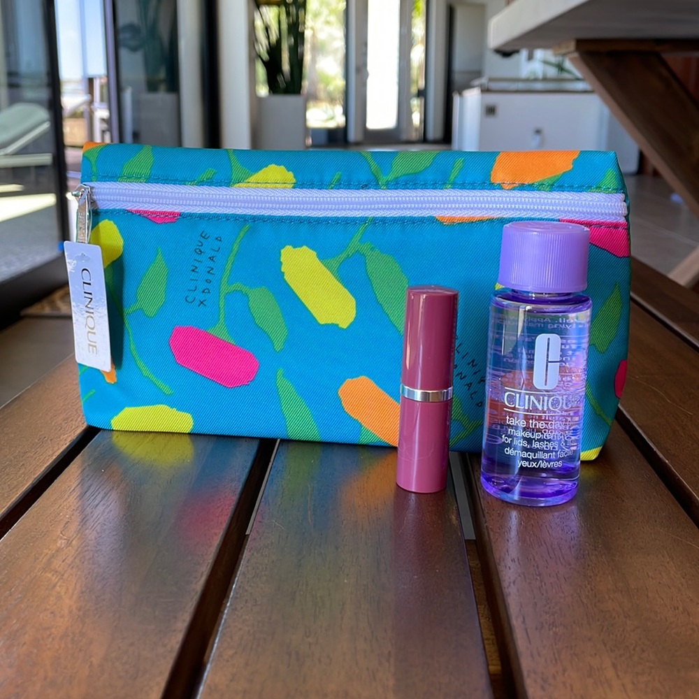 BRAND NEW Clinique Makeup Bag, Lipstick and Makeup Remover